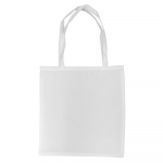 Tote Bag (Cannes) - Satin White - 38cm x 40cm - Long Handles