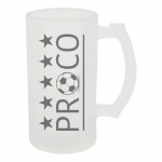 Proco FC Frosted Glass Stein - 'Trigger' Handle - 16oz