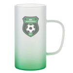 MK Wanderers Frosted Glass Stein - 'Slim' Handle - 22oz