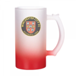 Winchester City FC Frosted Glass Stein - 'Trigger' Handle - 16oz