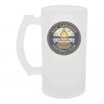 AFC Lakeside Frosted Glass Stein – ‘Trigger’ Handle – 16oz