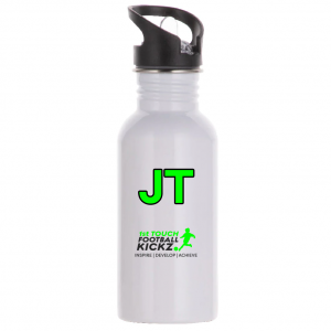 1st Touch Football Kickz Stainless Steel Water Bottle (Sports Lid) - 600ml