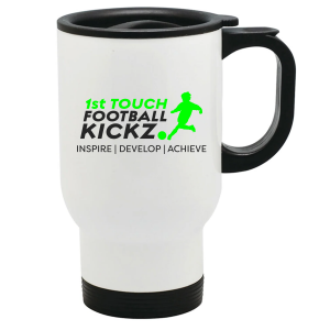 1st Touch Football Kickz Stainless Steel Travel Mug