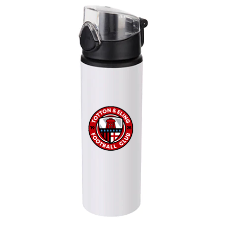 Totton & Eling FC Coloured Flip Lid Aluminium Water Bottle - 750ml - Image 2