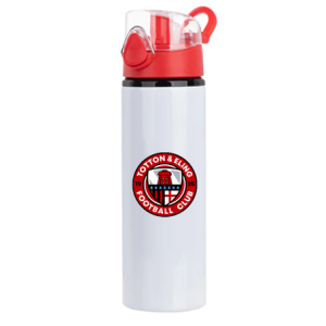 Totton & Eling FC Coloured Flip Lid Aluminium Water Bottle - 750ml