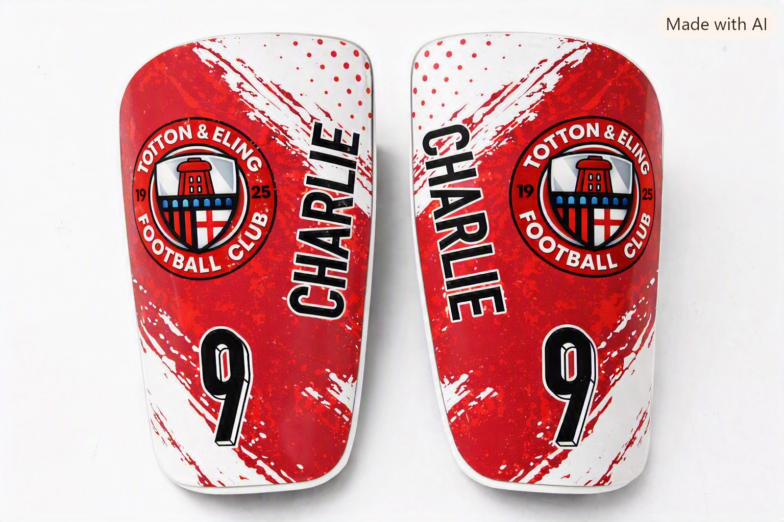 Totton & Eling FC Personalised Shin Pads
